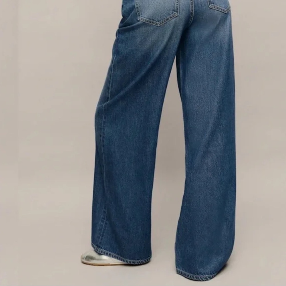 Reformation Rui lived in Classic Blue Wide-Leg Jeans baggy 32 - Picture 3 of 9